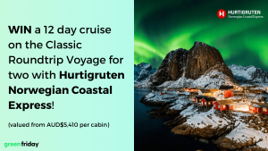 Green Friday – Win a cruise for 2 aboard the Norwegian Coastal Express from Hurtigruten
