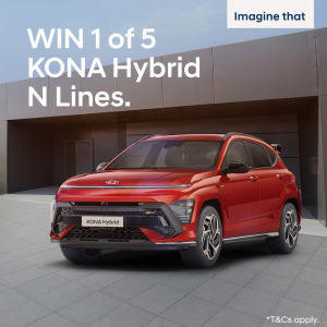 Hyundai Motor – Millionth Hyundai Celebration – Win 1 of 5 Hyundai SX2 Kona Hybrid N Line cars OR many other minor prizes