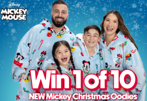 The Oodie – Win 1 of 10 New Mickey Mouse Christmas Oodies