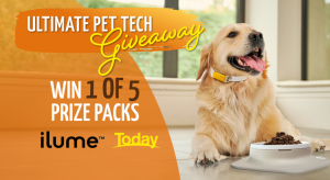 Today – Win 1 of 5 Pet Tech prize packages valued at $1,000 each