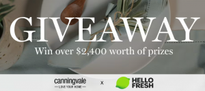 Canningvale & HelloFresh – Win 1 of 7 prizes