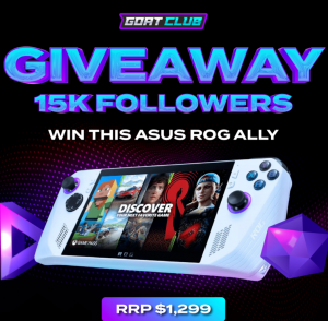 Goat Club – Win an ASUS Ally Handheld Gaming PC valued at $1,299
