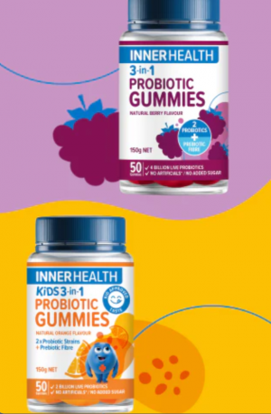 Inner Health – Win 6-months supply of Inner Health 3-in-1 Probiotic Gummies