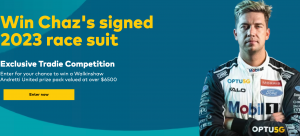 Optus – Win an exclusive Walkinshaw Andretti United prize pack valued over $6,500