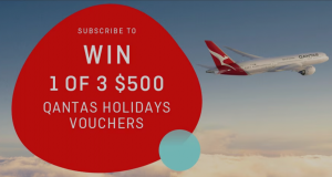 Qantas – Win 1 of 3 Qantas Holidays vouchers valued at $500 each