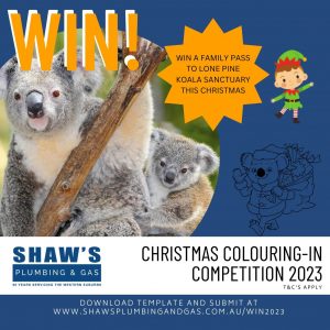 Shaw’s Plumbing and Gas – Win a family pass to Lone Pine Koala Sanctuary Brisbane