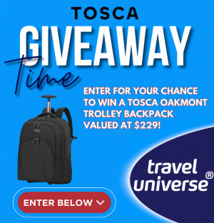 Travel Universe – Win a Tosca Oakmont trolley backpack