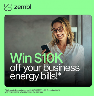 Zembl – Win $10,000 off Energy bills for Small Business