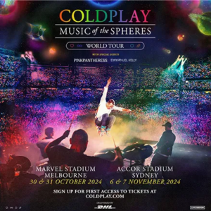 iHeartRadio – Win 1 of 2 double passes to Coldplay show