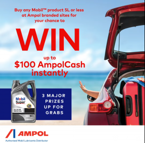 Ampol Australia – Win 1 of 3 major prizes of either Free Fuel for a Year or a $4,000 Webjet travel gift card