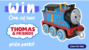 Care For Kids – Win 1 of 2 Thomas prize packs valued over $400 each