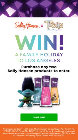 Chemist Warehouse – Win a Hollywood family holiday of 4 valued at $17,000
