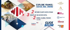 French Tourist Bureau – Win 2 return trips on Etihad from Australia to Paris CDG