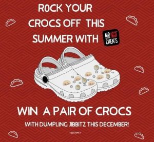Mr Chens Dumplings – Win a pair of Crocs PLUS 5 dumpling jibbitz