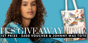 Obriens Clothing Co – Win 1 of 3 prizes of a voucher and a Johnny Was tote bag