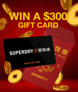 Superdry – Win 1 of 2 gift cards valued at $300 each