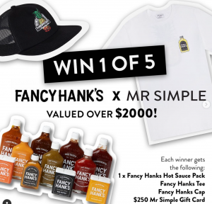 Fancy Hanks and Mr Simple – Win 1 of 5 prize packs