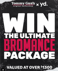 Tommy Guns – Win the Ultimate Bromance prize package for Valentine’s Day