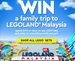 Toyworld Australia – Win a Family Trip to Legoland Malaysia OR 1 of 5 minor prizes