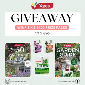 Yates – Win 1 of 5 Yates Garden prize packs