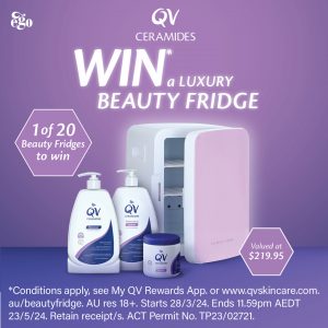 QV – Win 1 of 20 beauty fridges valued over $200 each