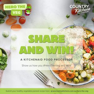 Country Kitchens – Share and Win a major prize of a KitchenAid Food Processor OR weekly prizes