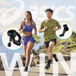 FootMotion – Win a pair of ASICS shoe, a pair of socks PLUS a Massage gun