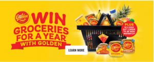 Golden Groceries – Win a major prize of a prepaid gift card valued at $9,724 OR 1 of 30 instant win prizes