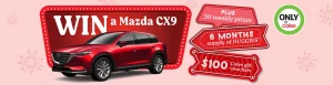 Huggies at Coles – Win a major prize of a Mazda CX9 M 6Auto GT FWD in red OR 1 of 120 minor prizes