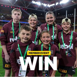 Rebel Sport – QLD State of Origin Ball Kids – Win 1 of 2 chances (tickets for 2 adults included)