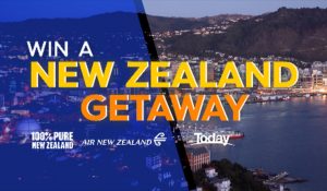 Today – 9Now – Win 4 return trips to New Zealand on Air New Zealand PLUS accommodation and tickets