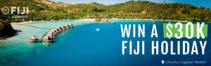 TravelOnline – Win a travel prize package for 2 to Nadi, Fiji flying Fiji Airways valued up to $30,000