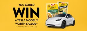 Everyday Rewards – Latina – Win a major prize of a Tesla Model Y OR 1 of 10 minor prizes