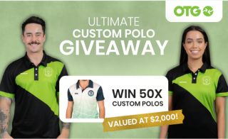 OTG – Win 50 Custom Polos valued at $2,000