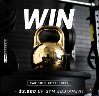 Sumo Strength – Win $3,000 worth of Gym Equipment PLUS 24K Gold Kettlebell