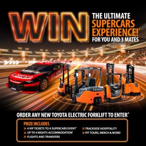 Toyota Material Handling Australia – Win the Ultimate Supercars Experience valued up to $25,000