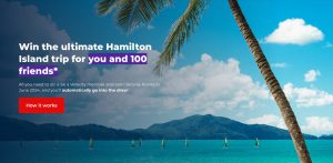 Velocity Frequent Flyer – Win a holiday for 101 people to Hamilton Island, QLD