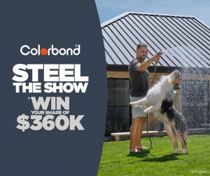 Colorbond – Win a grand prize of $100,000 OR 1 of other minor prizes