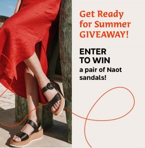 Naot Australia – Win 1 of 3 pairs of Naot sandals