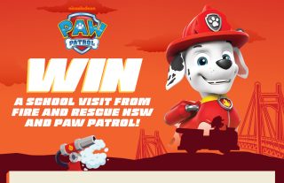 10Play – Colouring In – Win a visit to school for fire safety education demonstration by FRNSW and PAW Patrol characters