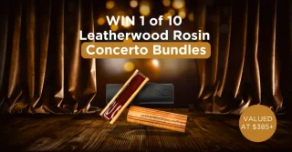 Leatherwood Bespoke Rosin – Win 1 of 10 Leatherwood Rosin Concerto prize packs