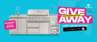 Outdoors Domain – Win a Gasmater Hero 6 Burner Classic Kitchen Propane gas valued over $7,000